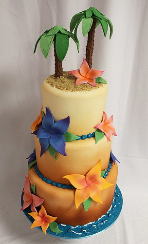 Tropical Beach Cake