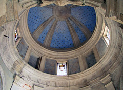 Bramante's Tempietto, dome interior (oblique)