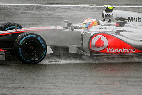 Lewis Hamilton's McLaren at Silverstone