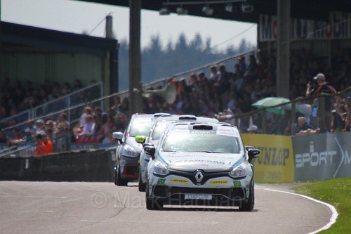 The Clio Cup during the BTCC Weekend at Thruxton, May 2016