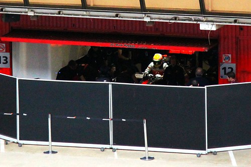 Lewis Hamilton climbs out of his McLaren at Formula One Winter Testing, Circuit de Catalunya, March 2012