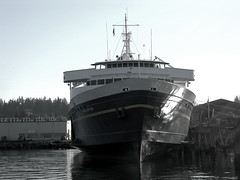 MV Malaspina bow • <a style="font-size:0.8em;" href="http://www.flickr.com/photos/59137086@N08/7874410302/" target="_blank">View on Flickr</a>