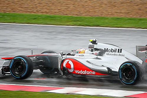 Lewis Hamilton's McLaren at Silverstone