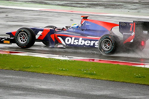 Marcus Ericsson in his iSport GP2 Car at Silverstone