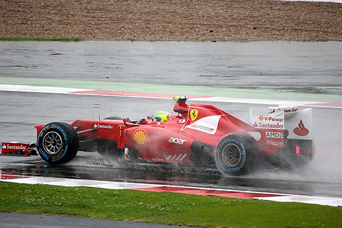 Felipe Massa's Ferrari at Silverstone