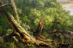 Cole, The Oxbow, detail with blasted tree
