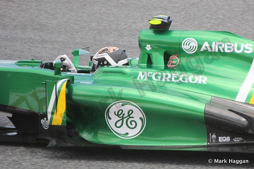 Giedo van der Garde in Free Practice 2 at the 2013 Spanish Grand Prix