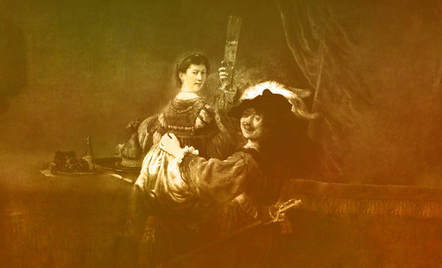 Autoretrato con Saskia, pulsión de Rembrandt Hamenzoon van Rijn (1635), proyección de Pablo Picasso (1963). • <a style="font-size:0.8em;" href="http://www.flickr.com/photos/30735181@N00/8748019714/" target="_blank">View on Flickr</a>