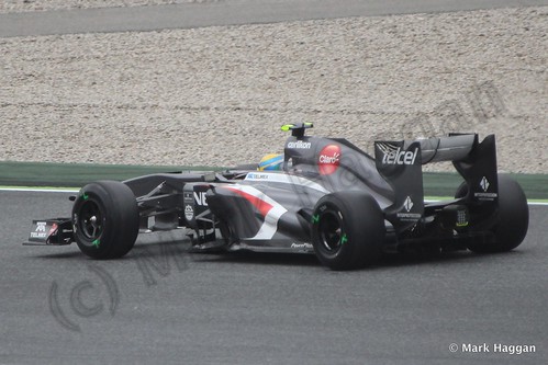 Esteban Gutierrez in Free Practice 1 at the 2013 Spanish Grand Prix