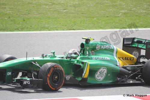 Giedo van der Garde in Free Practice 3 for the 2013 Spanish Grand Prix