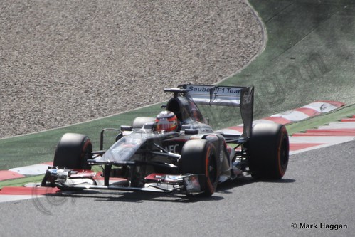 Nico Hulkenberg in Free Practice 3 for the 2013 Spanish Grand Prix