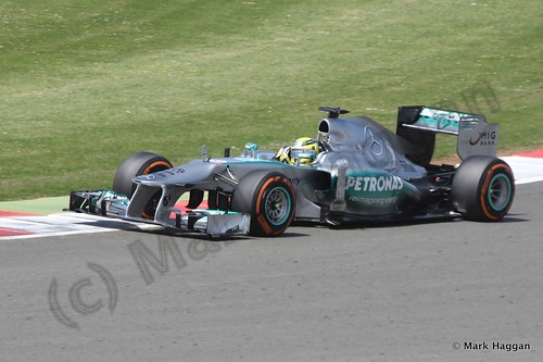 Nico Rosberg in Qualifying for the 2013 British Grand Prix