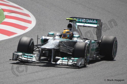 Lewis Hamilton Qualifying for the 2013 Spanish Grand Prix