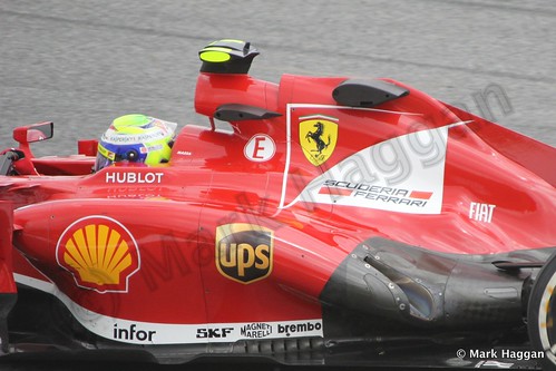 Felipe Massa in Free Practice 2 at the 2013 Spanish Grand Prix