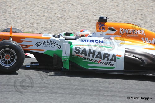 Paul Di Resta Free Practice 2 at the 2013 Spanish Grand Prix
