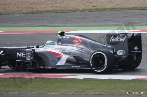 Esteban Gutierrez in the 2013 British Grand Prix