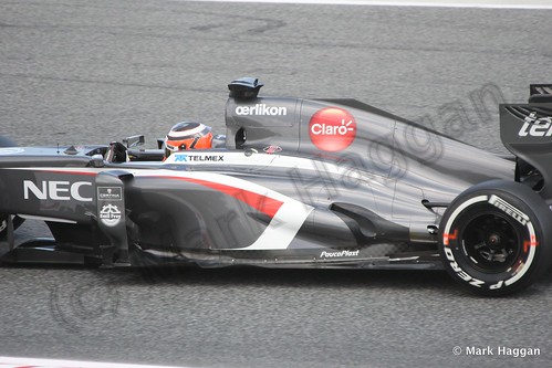 Nico Hulkenberg in Free Practice 2 at the 2013 Spanish Grand Prix