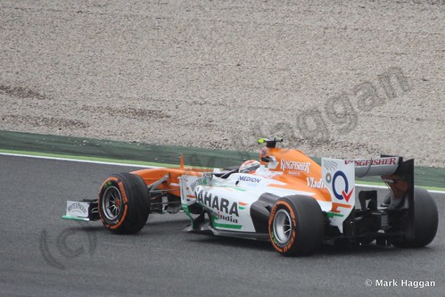 Adrian Sutil in Free Practice 1 at the 2013 Spanish Grand Prix