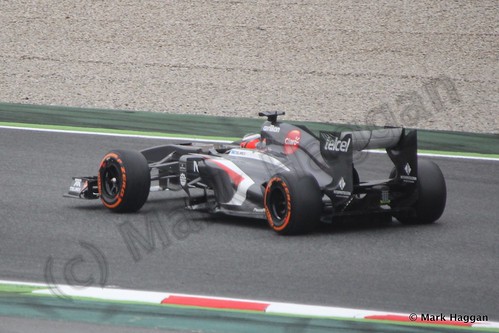 Nico Hulkenberg in Free Practice 1 at the 2013 Spanish Grand Prix