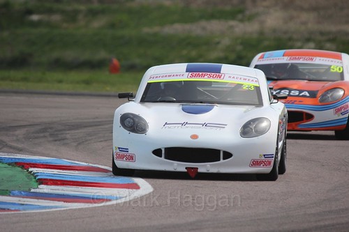 Daniel Harper in the Ginetta Juniors Race during the BTCC Weekend at Thruxton, May 2016