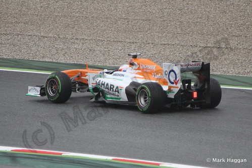 Paul Di Resta in Free Practice 1 at the 2013 Spanish Grand Prix