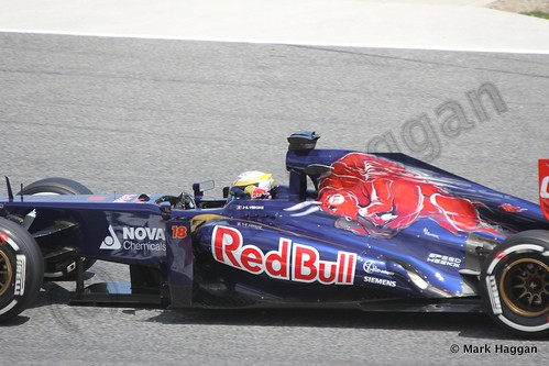 Jean-Eric Vergne in Free Practice 2 at the 2013 Spanish Grand Prix