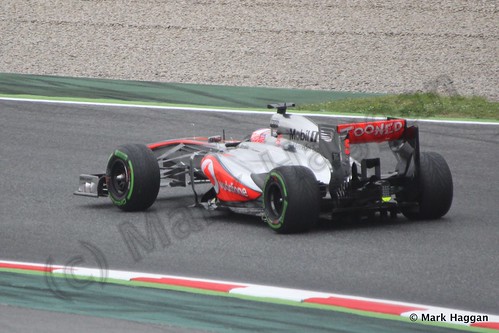 Jenson Button in Free Practice 1 at the 2013 Spanish Grand Prix
