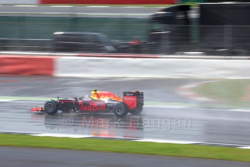 Daniel Ricciardo in his Red Bull during the 2016 British Grand Prix