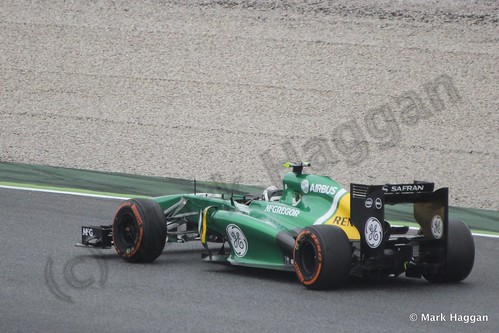Giedo van der Garde in Free Practice 1 at the 2013 Spanish Grand Prix