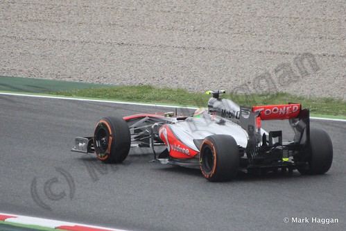 Sergio Perez in Free Practice 1 at the 2013 Spanish Grand Prix