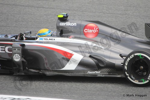 Esteban Gutierrez in Free Practice 2 at the 2013 Spanish Grand Prix