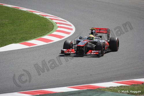 Sergio Perez at the 2013 Spanish Grand Prix