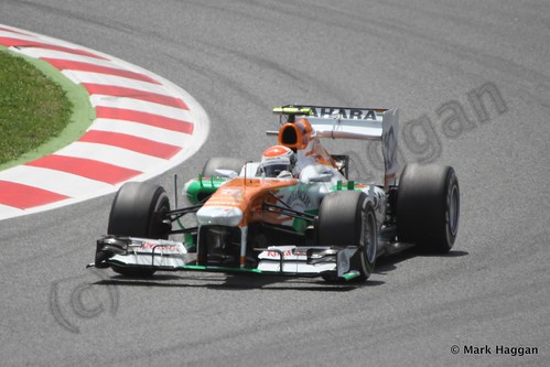 Adrian Sutil in the 2013 Spanish Grand Prix