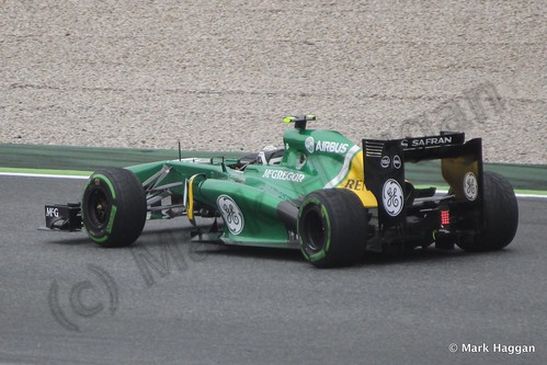 Giedo van der Garde in Free Practice 1 at the 2013 Spanish Grand Prix