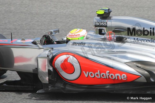 Sergio Perez in Free Practice 2 at the 2013 Spanish Grand Prix