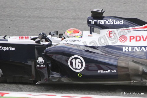 Pastor Maldonado in Free Practice 2 at the 2013 Spanish Grand Prix