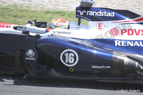 Pastor Maldonado in Free Practice 2 at the 2013 Spanish Grand Prix