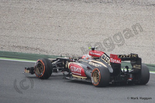 Romain Grosjean in Free Practice 1 at the 2013 Spanish Grand Prix