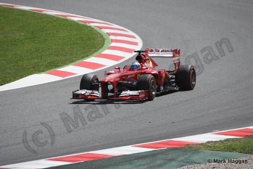 Fernando Alonso in the 2013 Spanish Grand Prix