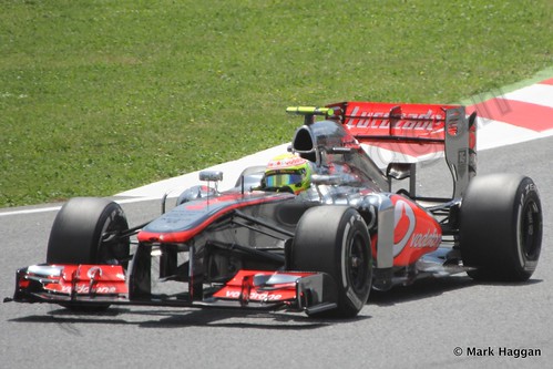 Sergio Perez in the 2013 Spanish Grand Prix