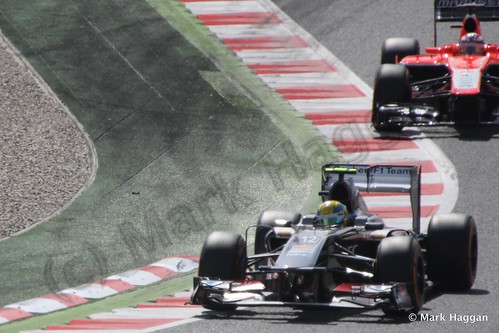 Esteban Gutierrez in Free Practice 3 for the 2013 Spanish Grand Prix