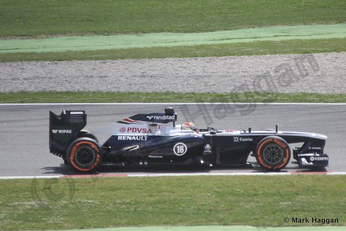 Pastor Maldonado qualifying for the 2013 Spanish Grand Prix
