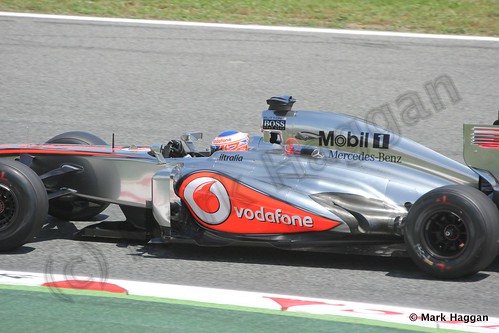 Jenson Button in Free Practice 2 at the 2013 Spanish Grand Prix
