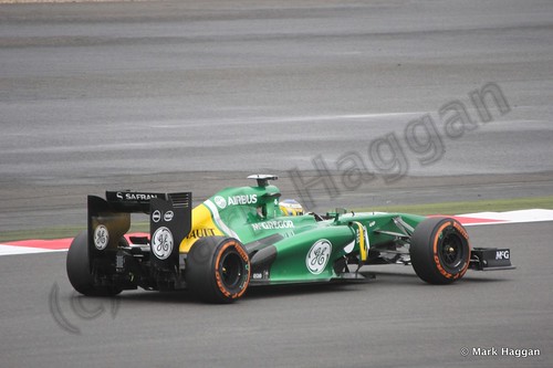Charles Pic in Free Practice 2 at the 2013 British Grand Prix
