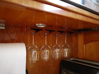 Custom wine glass holder