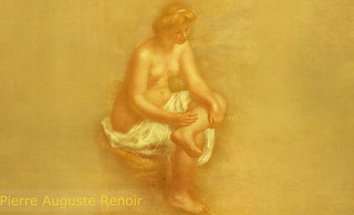 Después del Baño, reflexiones de Pierre Auguste Renoir (1898), arreglo de Pablo Picasso (1921).