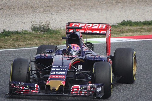 Max Verstappen in the Toro Rosso during Formula One Winter Testing 2015
