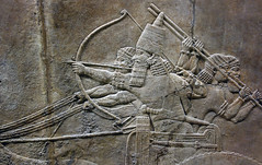 Lion Hunts of Ashurbanipal, aiming