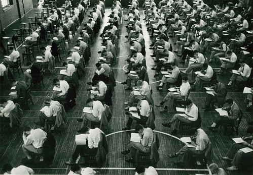 College Board Exams, Phillips Academy, Andover, 1955. by Charles Schulze