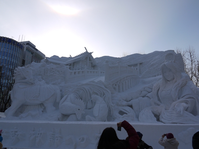 雪像２　伊勢神話の旅　と題ししての大雪像です。｜さっぽろ雪まつり